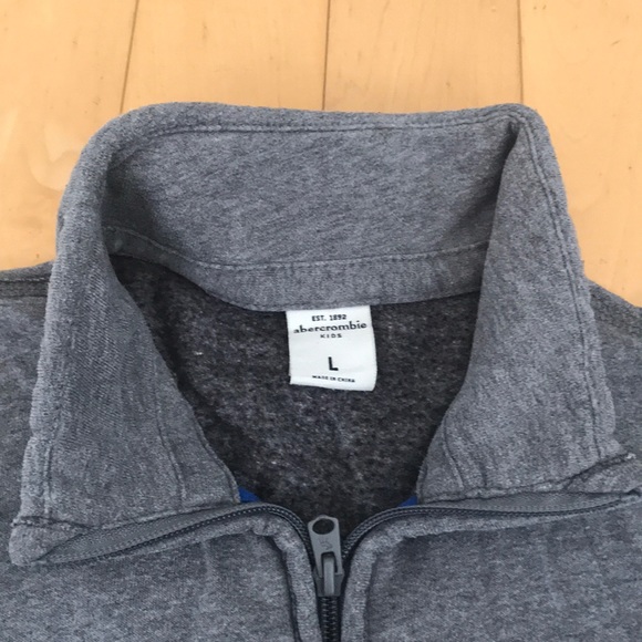 Boys Abercrombie Zip Up Sweatshirt - Picture 3 of 4